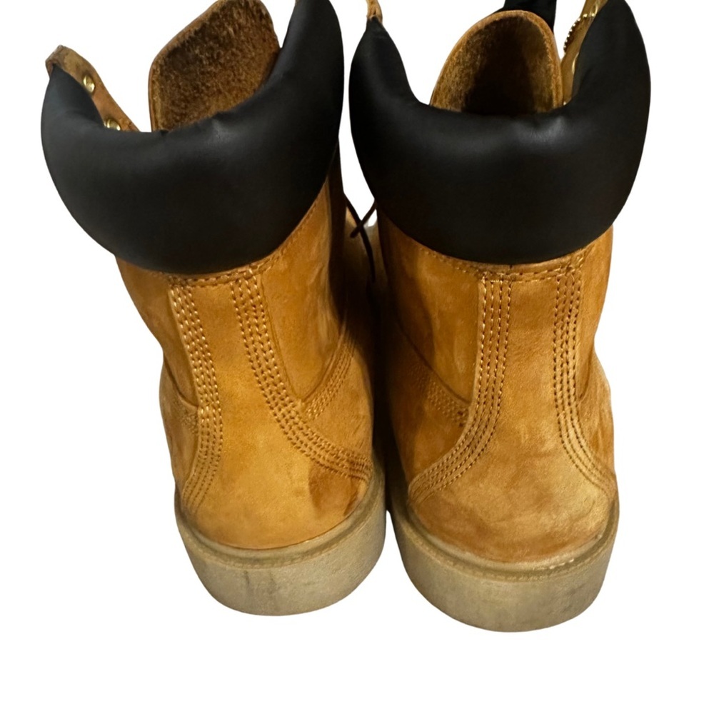 Timberland Men’s 6-Inch Premium Waterproof Boots Wheat Nubuck Sz 13 Style 18094 - Picture 6 of 14